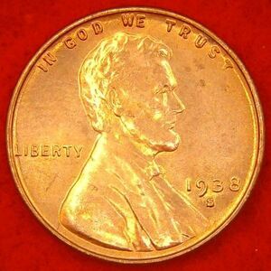 1938 S Lincoln Wheat Cent Quality BU Lot 206